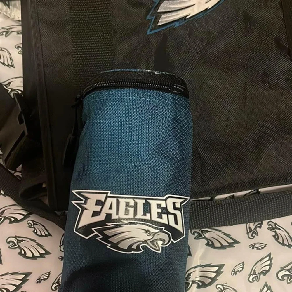 Philadelphia Eagles Diaper bag w/ matching changing pad and eagles bottle holder